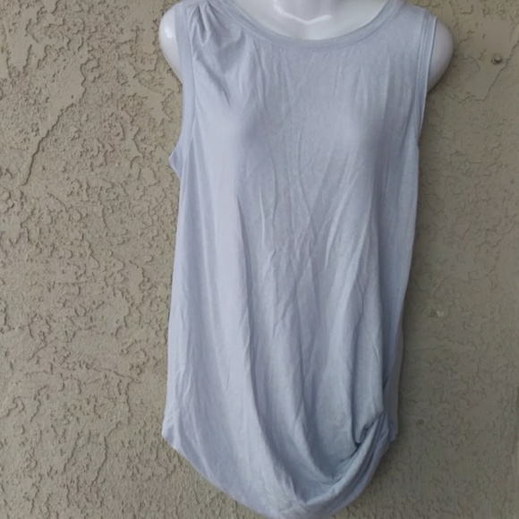 T Tahari Tops - T Tahari gray rouched muscle tank top